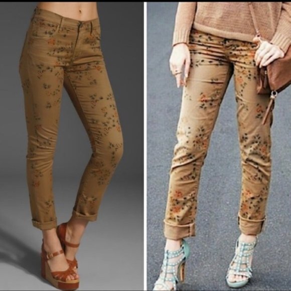 NEW Citizens of Humanity Mandy High Waist Skinny Jeans Floral Womens Size 24 - Picture 6 of 7